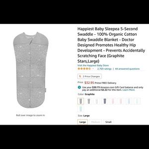 Happiest baby sleepea 5 second swaddle